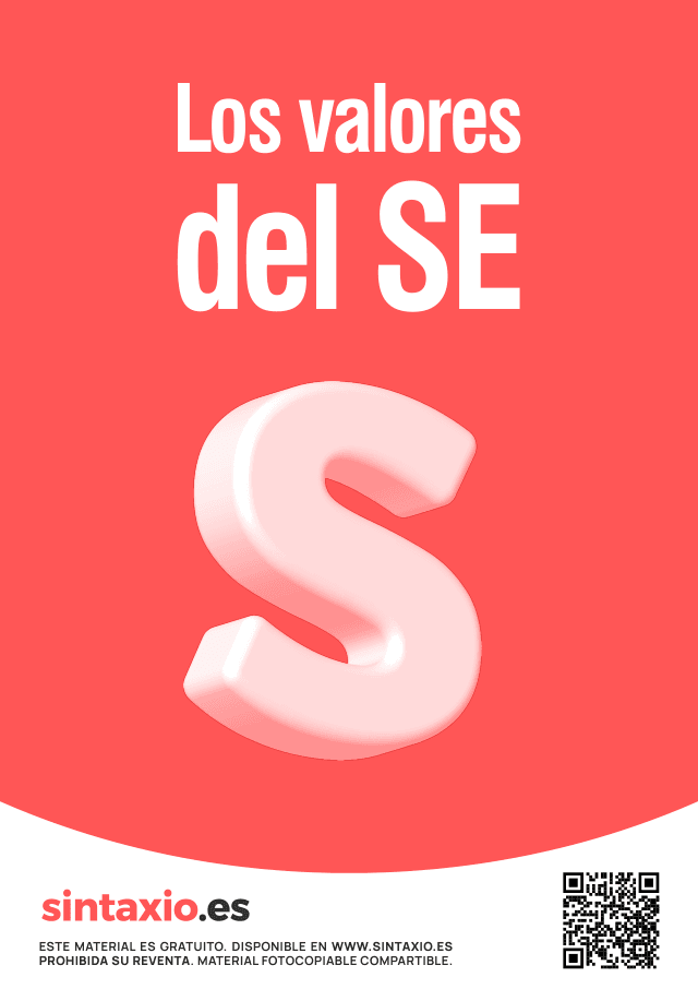 Portada de la chuleta gratuita Los valores del SE de Sintaxio