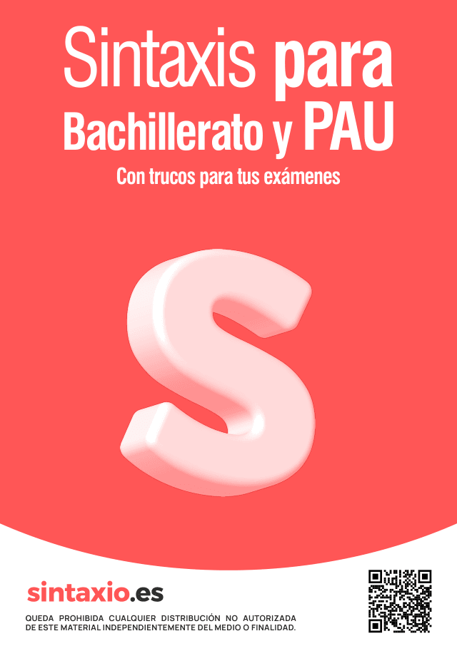 Portada del ebook Sintaxis para Bachillerato y PAU de Sintaxio