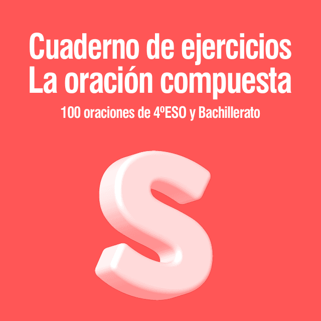 Portada del Cuaderno de ejercicios: la oración compuesta de Sintaxio