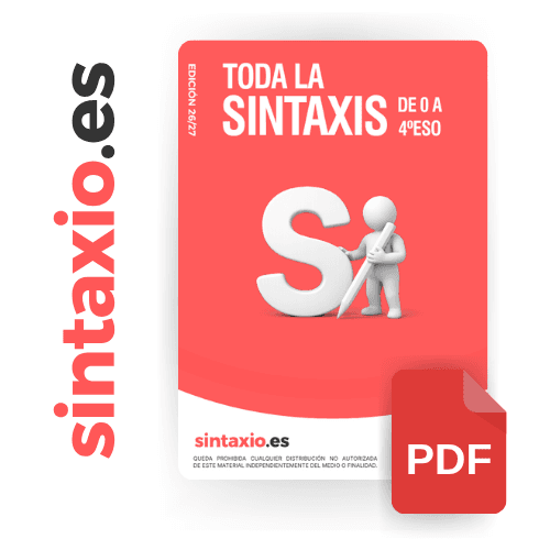 Portada del ebook Toda la sintaxis de 0 a 4º ESO de Sintaxio